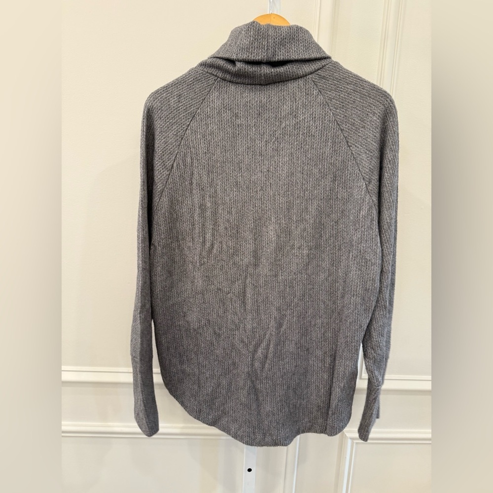 NEW Bobi Funnel Neck Raglan With Pocket Sweater - Picture 9 of 10
